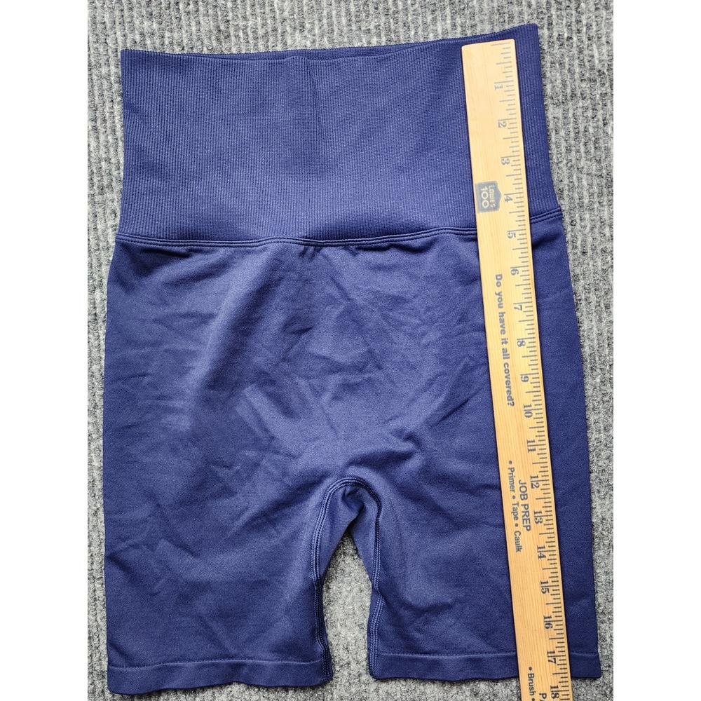 PINK Victoria's Secret High Waisted Seamless Biker Shorts Blue Purple Small - Picture 5 of 9
